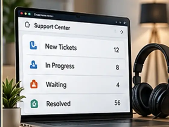 MW ServiceDesk — egy támogató műszerfal és headset